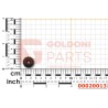 GOLDONI 00020013 DADO M6X11 NYLON 66 ZIGRINATO NERO