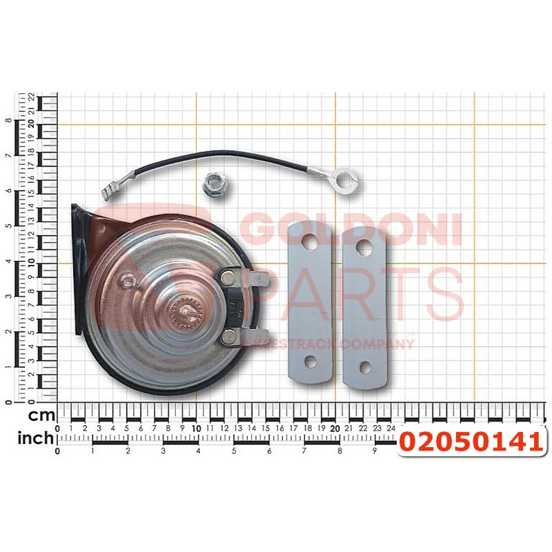 02050141 TROMBA TONO GRAVE L 12V GOLDONI